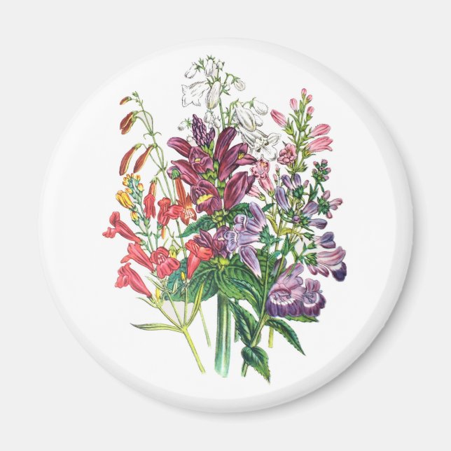 Imán Carnaval de flores (Frente)