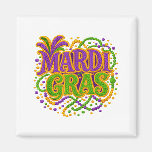 Imán Carnaval de Mardi Gras Martes de Carnaval Enganche
