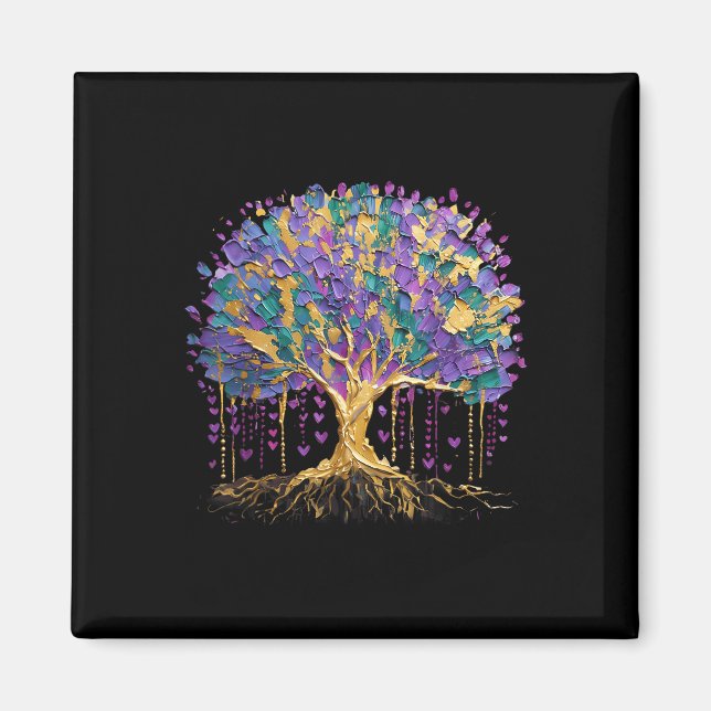 Imán Carnaval de Nueva Orleans 2025 del Mardi Gras (Frente)