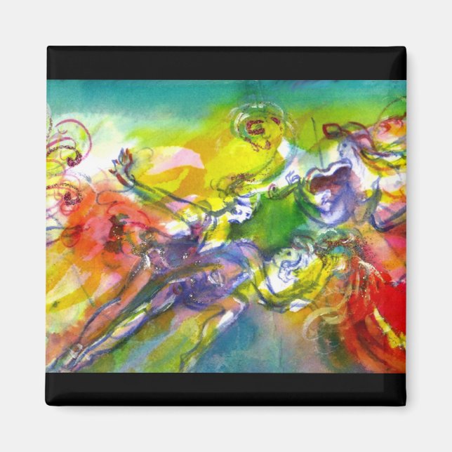 Imán CARNAVAL ITALIANO / Danza, música, teatro (Frente)