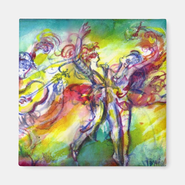 Imán CARNAVAL ITALIANO / Danza, música, teatro (Frente)