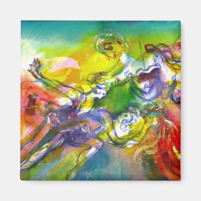 Imán CARNAVAL ITALIANO / Danza, música, teatro (Frente)