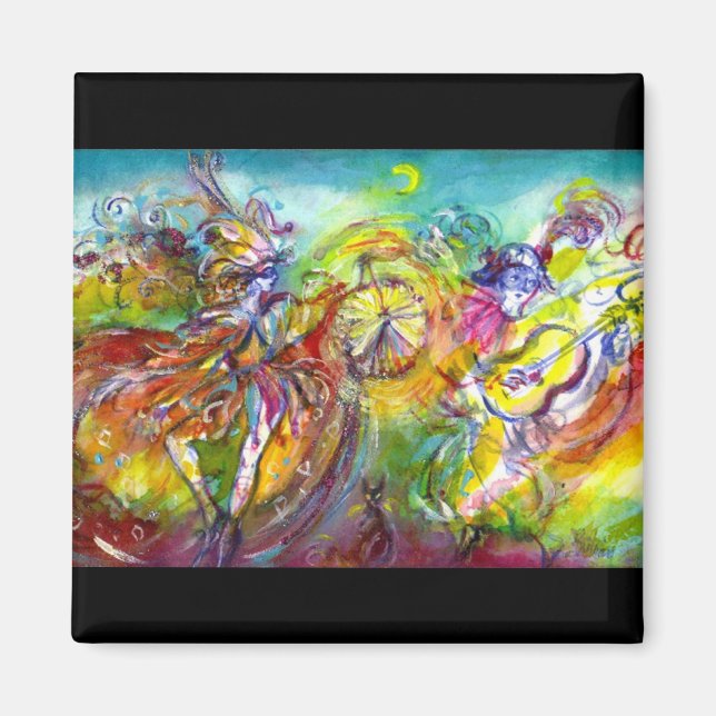 Imán CARNAVAL ITALIANO / Danza, música, teatro (Frente)