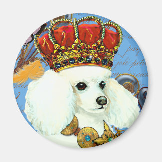 Imán Carne blanca real con retrato de la Corona