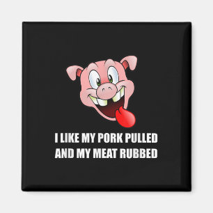 Imán Carne de cerdo descartada con cama de goma Bbq Fun