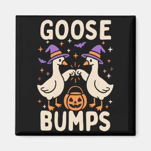 Imán Carne de gallina Escalofríos Halloween Meme Tonto