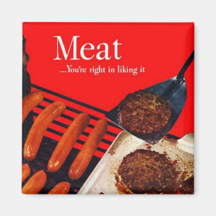 Imán Carne retro