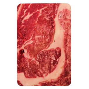 Imán Carne Roja Cruda Premium   Foto Macro de Bistec Ve