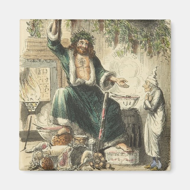 Imán Carol Navidades: Tercer visitante de Scrooge (Frente)