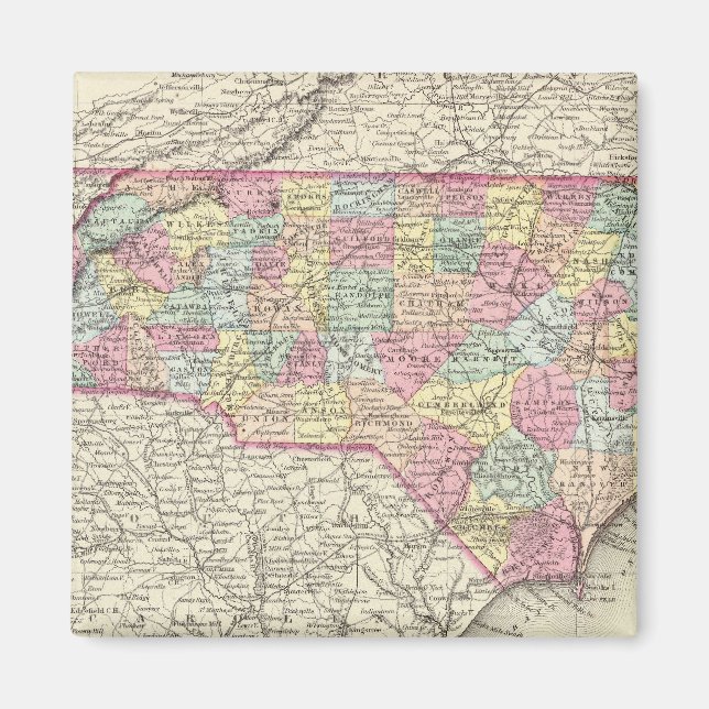 Imán Carolina del Norte 4 (Frente)