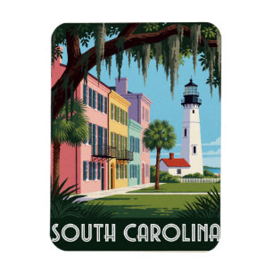 Imán Carolina del Sur USA Viaje Costero Lowcountry 🌴