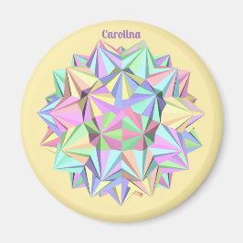 IMÁN CAROLINA ~ POLYHEDRA ~ PASTEL~