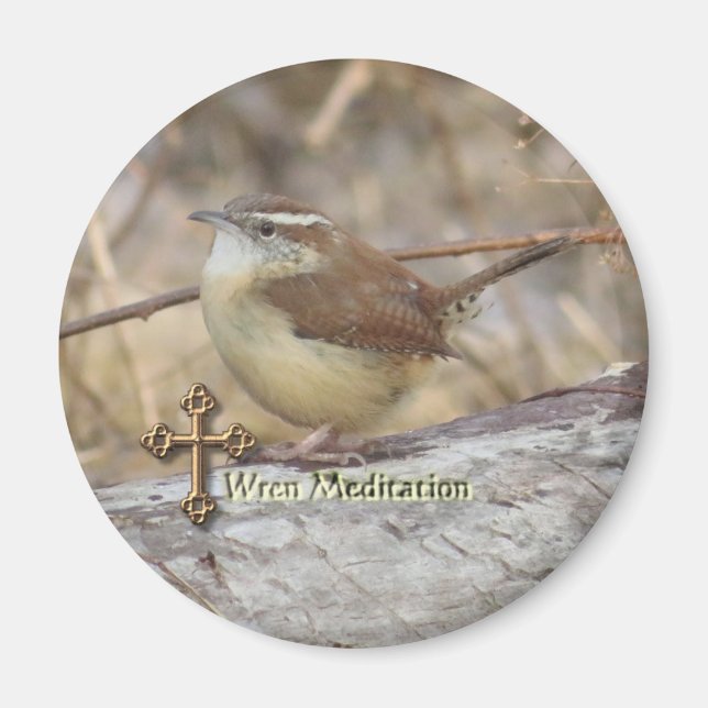 Imán Carolina Wren Meditation magnet (Frente)