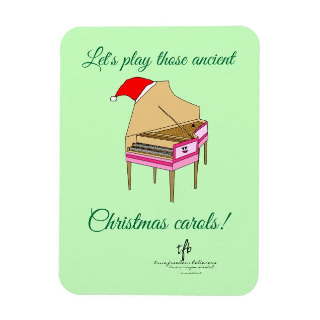 Imán Carols Navidades Harriet Harpsichord (Vertical)