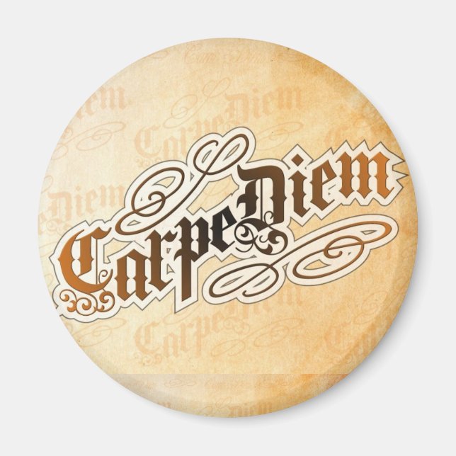 Imán carpe diem imnet (Frente)