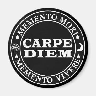 Imán Carpe diem Toma el día Mmenro mori