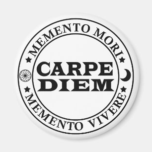 Imán Carpe diem Toma el día Mmenro mori