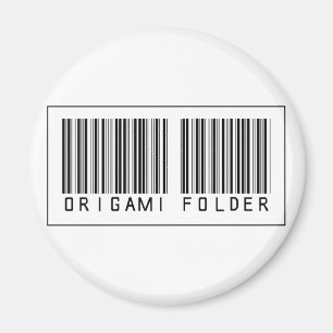 Imán Carpeta de Origami del código de barras
