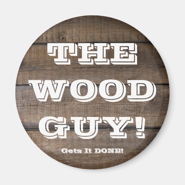 Imán Carpintero de Rótulo de trabajadores de la madera  (Frente)