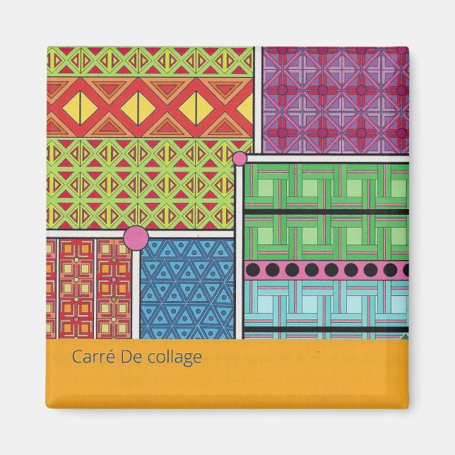 Imán Carré collage (Frente)