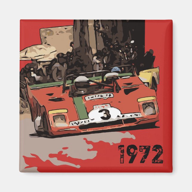 Imán Carreras de 1972 (Frente)