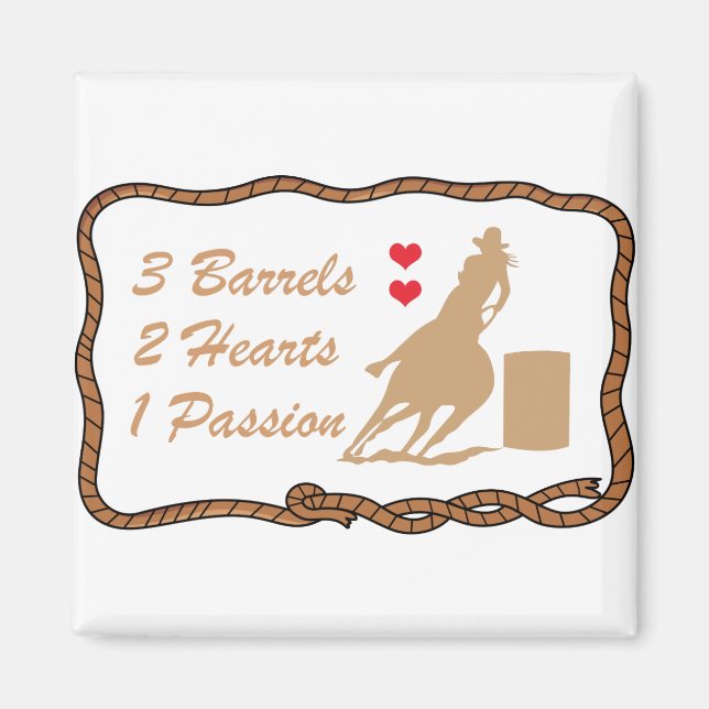 Imán Carreras de barril (Frente)