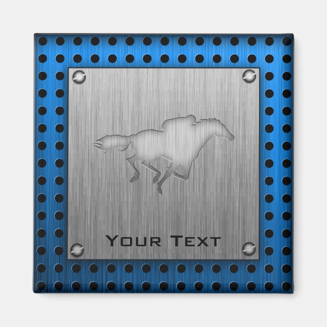 Imán Carreras de caballo; aspecto metalizado (Frente)