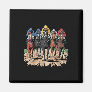 Imán Carreras de caballo Jockey Racer Der