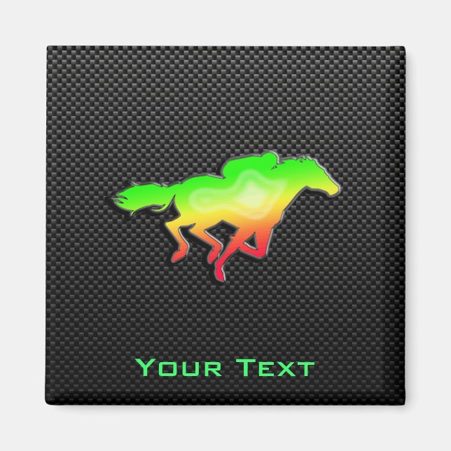 Imán Carreras de caballos deslumbrante (Frente)