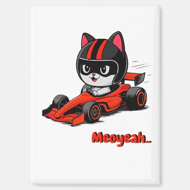 Imán Carreras de coches de gato (Anverso)