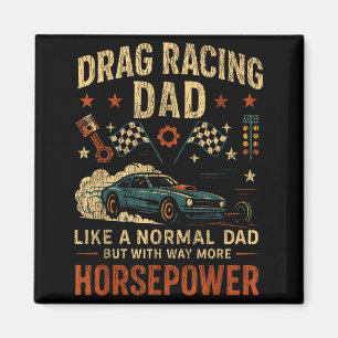 Imán Carreras de Dragones Coche de Carreras Papá Vintag