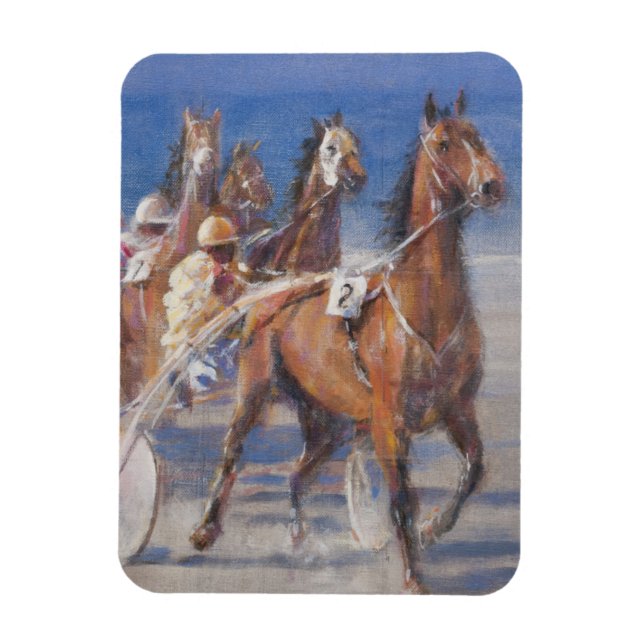 Imán Carreras de Trotting Lancieux Bretaña 2014 (Vertical)