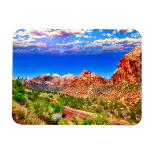 Imán Carretera a través del Parque Nacional de Zion