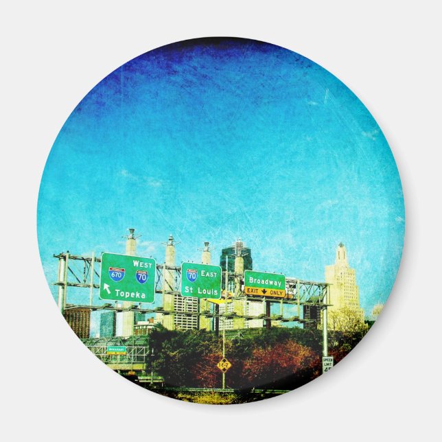 Imán Carretera de Kansas City (Frente)