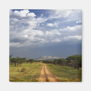 Imán Carretera de tierra primitiva a través del norte