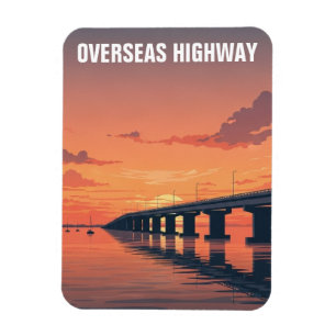 Imán Carretera de Ultramar Key West Florida Viaje