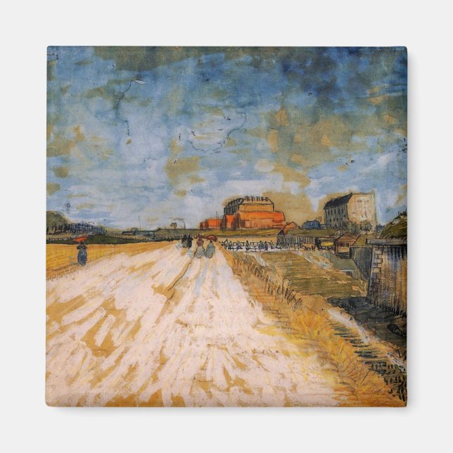 Imán Carretera de Van Gogh junto a las murallas de Parí (Frente)