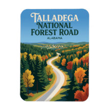 Carretera del Bosque Nacional Talladega Alabama
