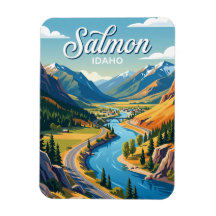 Carretera escénica del río Salmon Idaho