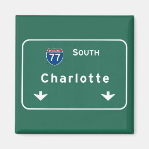 Imán Carretera nacional de Charlotte Carolina del Norte
