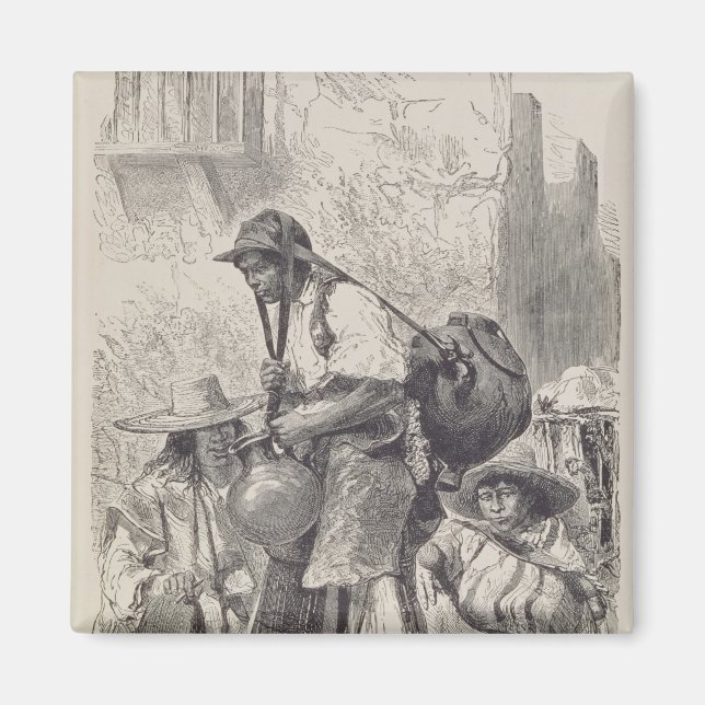 Imán Carrier de agua de México (Frente)