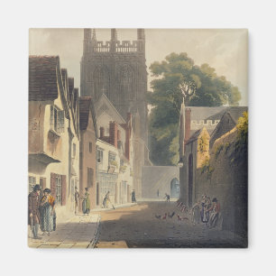 Imán Carril de la urraca, Oxford, ilustracion del
