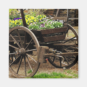 Imán Carro de flores