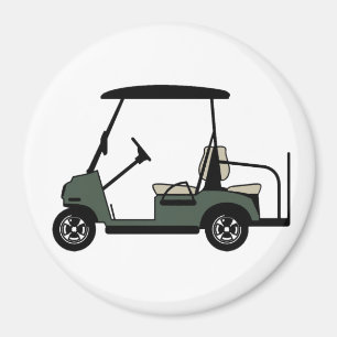 Imán Carro de golf verde