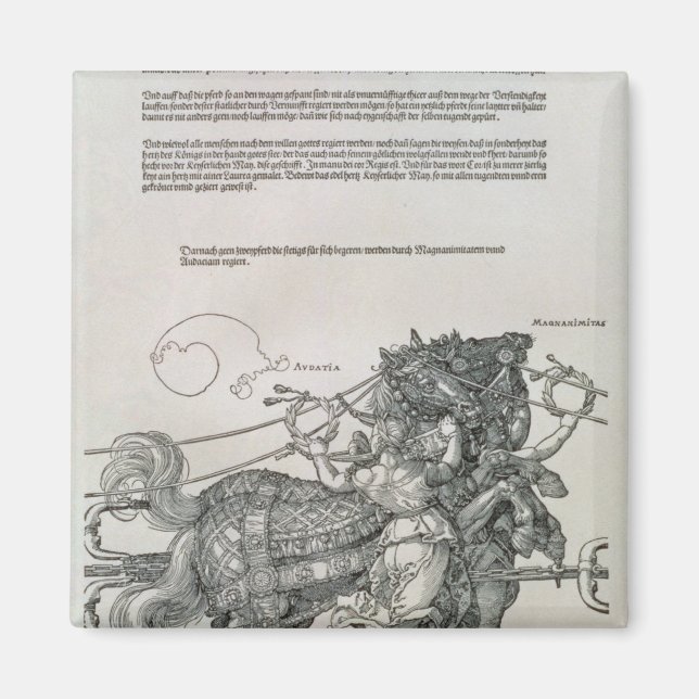 Imán Carro triunfal del emperador Maximiliano I (Frente)