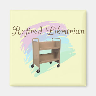 Imán CARRO VACÍO jubilado del bibliotecario
