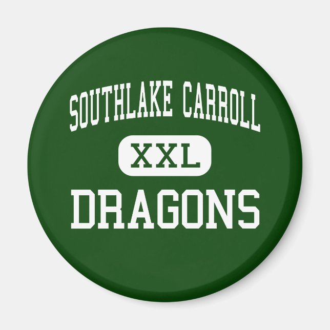Imán Carroll Southlake - Dragones - Alto - Southlake (Frente)