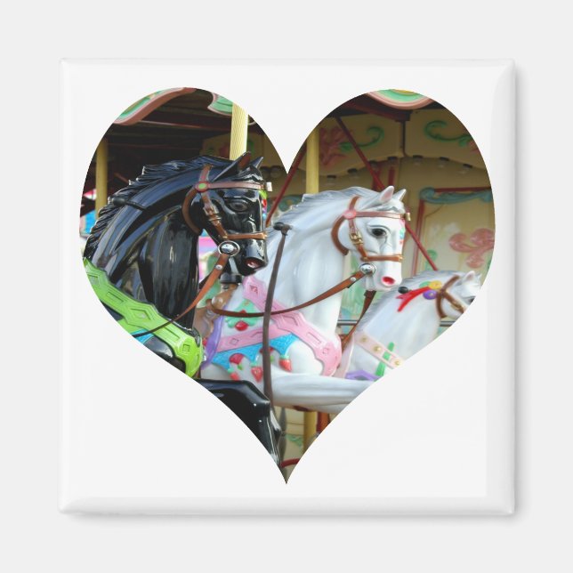 Imán Carrusel Horses Heart Magnet (Frente)