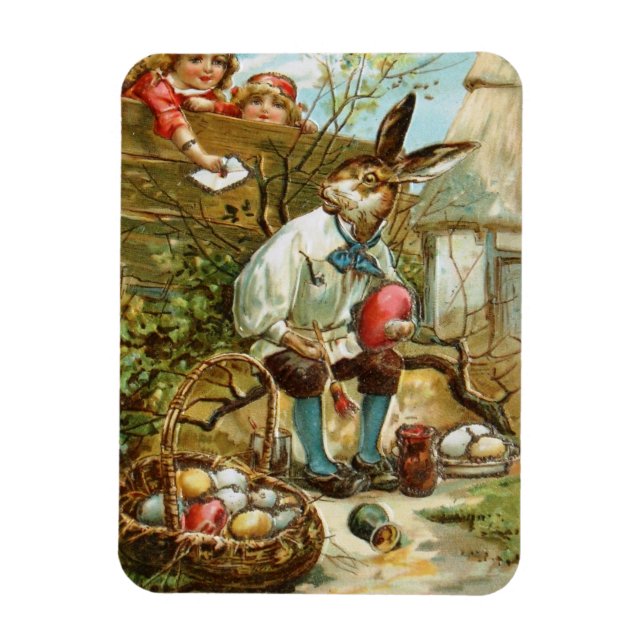 Imán Carta al conejo de Pascua (Vertical)