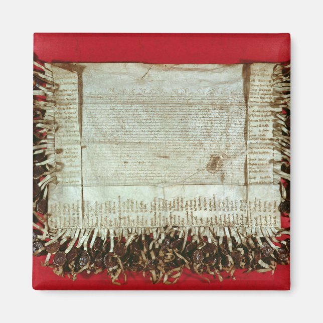 Imán Carta de protesta medieval de Bohemia (Frente)